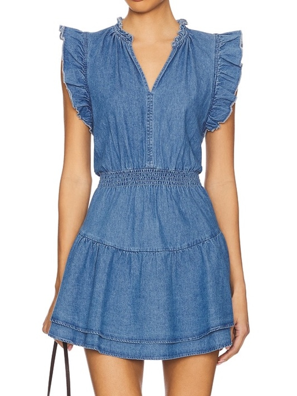 Steve Madden Prairie Dreams Dress Chambray Blue | Size S | Like New